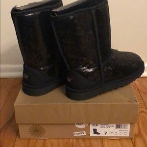 Ugg classic short sparkles